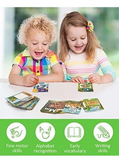 Coogam Coogam Alphabet Water Coloring Cards, Aqua Painting Doddle Flashcards, Drawing 26 Letters ABC Words, Educational Learning Toy Gift for 3 4 5 Year Old Kids Toddlers  - Image 5