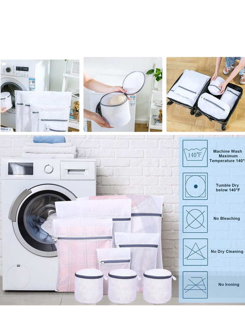 Y&D 7 Piece Mesh Laundry Bags,Travel Storage Organize Bag,Premium Zipper for Washing Machines Wash Bag with Zipper, Clothing, Blouse, Underwear, Sock  - Image 4