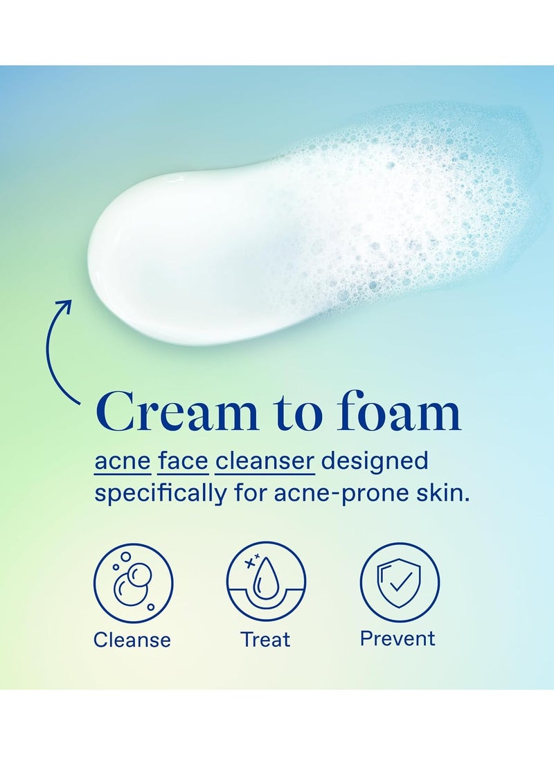 differin - Differin Acne Face Wash with 10% Benzoyl Peroxide, Maximum Strength OTC Acne Foaming Cleanser, Fast Acting Acne Treatment for Face and Body, 5 oz. - Image 1