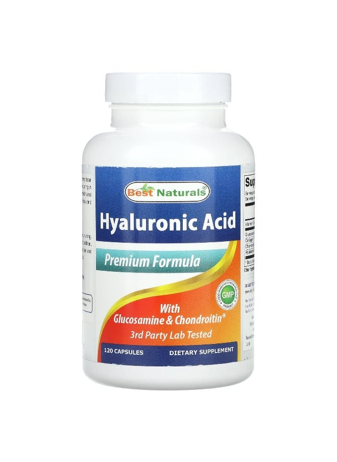 Best Naturals Best Naturals, Hyaluronic Acid with Glucosamine & Chondroitin, 120 Capsules  - Image 1