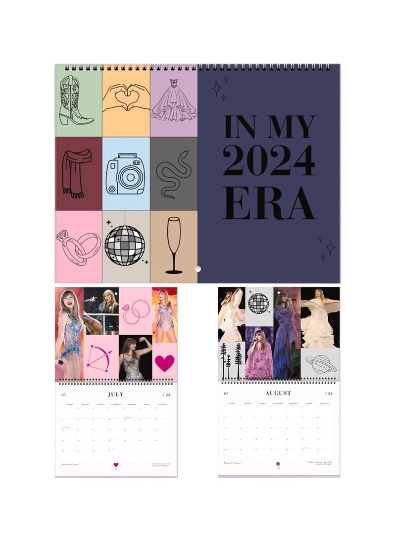 GGOOT 2024 Artistic Calendar, Music Posters Album Cover Poster Calendar Aesthetic Canvas Wall Art Calendar, Girl and Boy Teens Dorm Bedroom Room Wall Decor Fans Gift  - Image 1