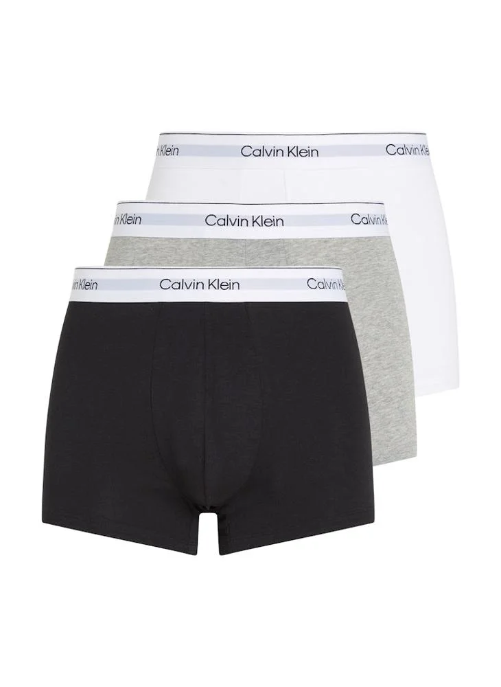 كالفن كلاين 3 Pack Logo Trunks