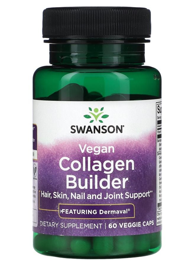 SWANSON Vegan Collagen Builder 60 Veggie Capsules