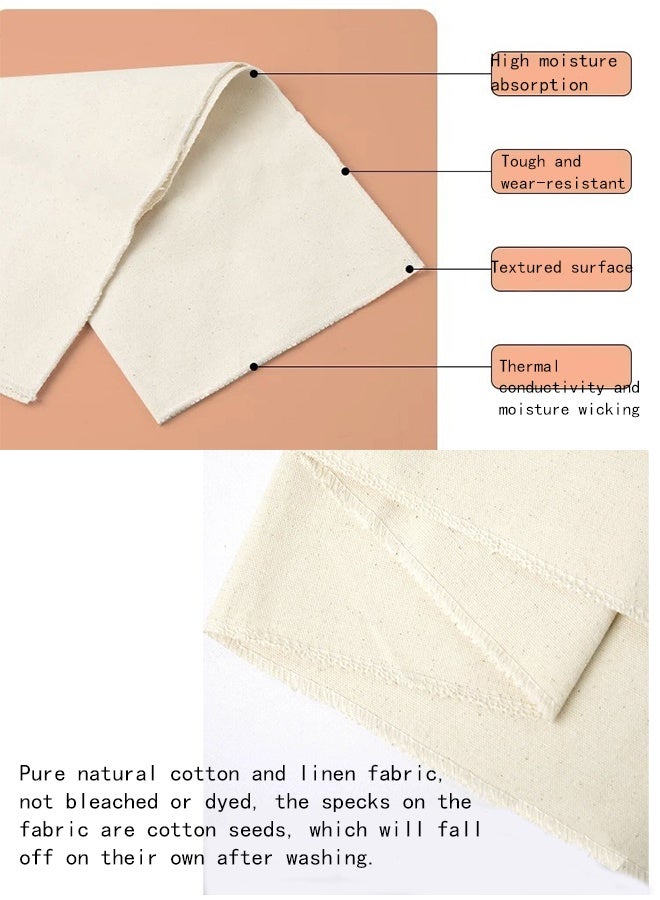 KANGLI 2 Pcs Liners,  Cloth Bowl Covers for Bread Proofing,Reusable Natural Rattan Banneton Liner Cloth Cover for Bakery Home Baking,  2 Oval Sourdough Proofing Covers.9.84 × 5.91 × 3.15inch - Image 5