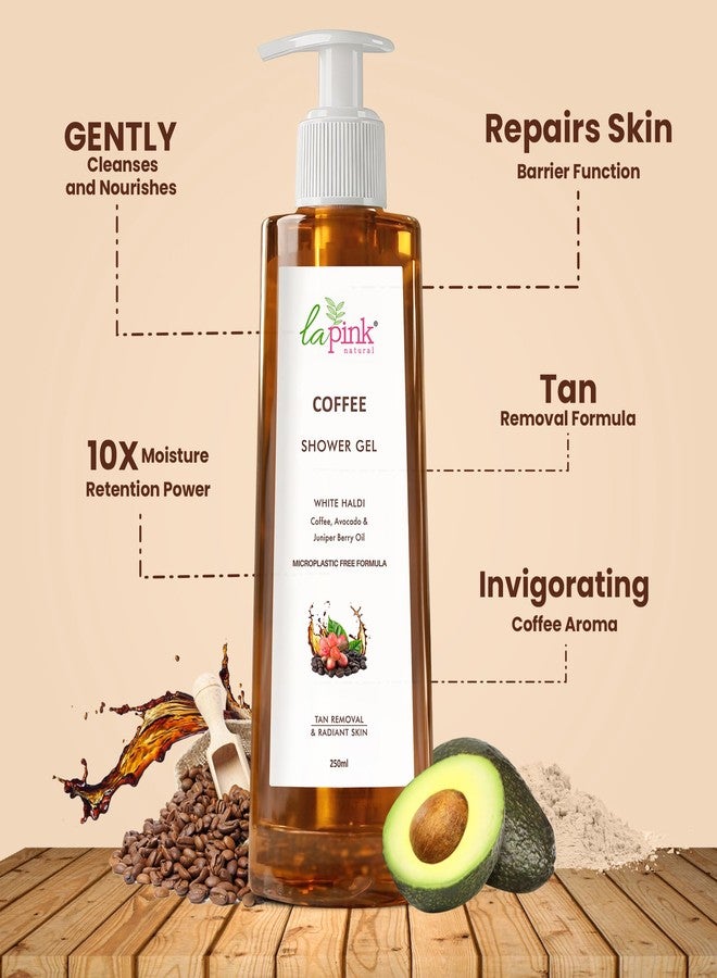 La Pink Refreshing Shower Gel Trio Pack 750ml Body Wash | Tea and Lemon, Coffee & Lily Blossom Body Wash (250ml X 3) - Image 2