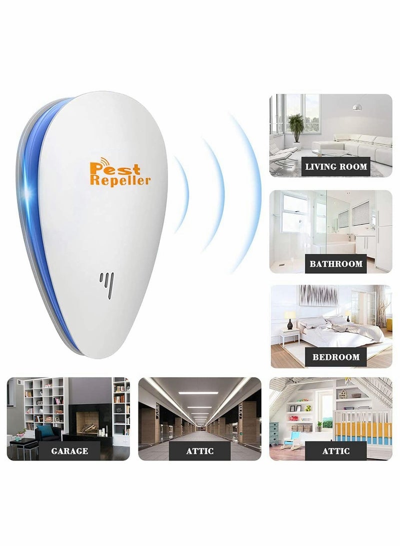 SYOSI 2Pcs Ultrasonic Pest Repeller, Indoor Electronic Fly Repellent Plug in Control for Cockroaches, Mice,Ants, Mosquitoes,Ultrasonic Rodent 100% Harmless to Pets and Human - Image 4