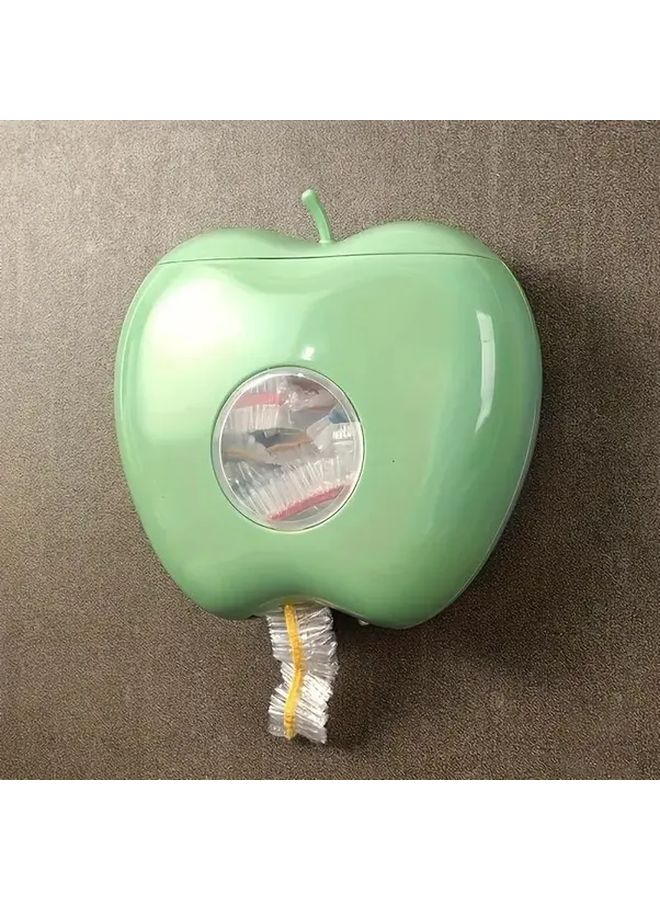 Orange Wall Mounted Apple Shaped Bag Dispenser Space Saving Kitchen Bathroom Organizer - Image 3