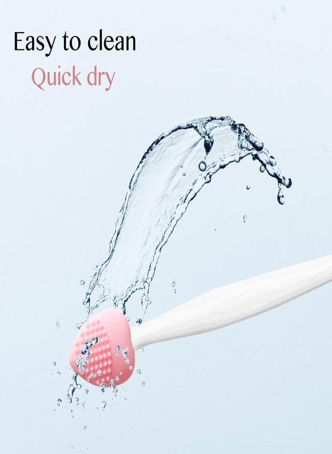 JICOOT Double-Sided Silicone Exfoliating Lip Brush Tool - Gentle Scrubber for Smooth, Soft, Bright, and Healthy Lips (5 PCS) - Image 4