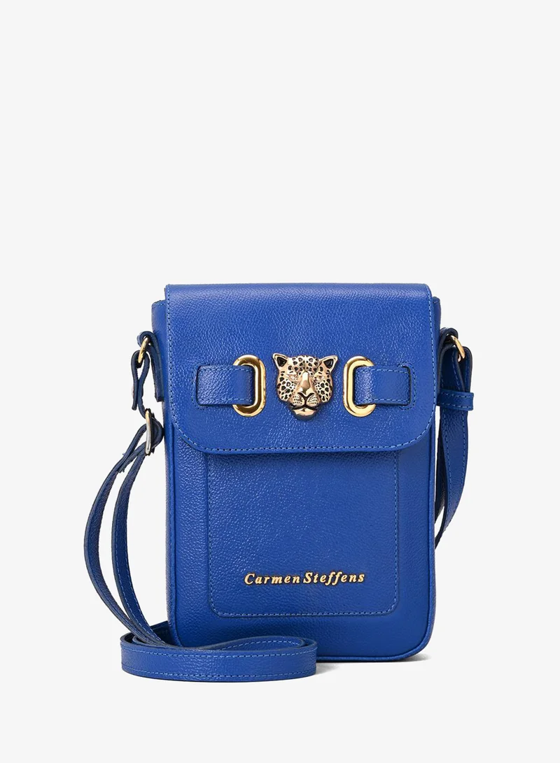Carmen Steffens Crossbody Bag Leopard Blue