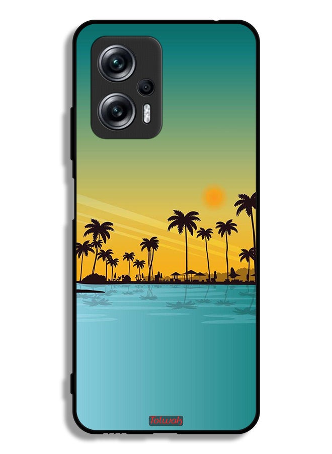 Tolwak Xiaomi Redmi Note 11T Pro 5G Protective Case Cover Scenery Abstract Art - Image 2