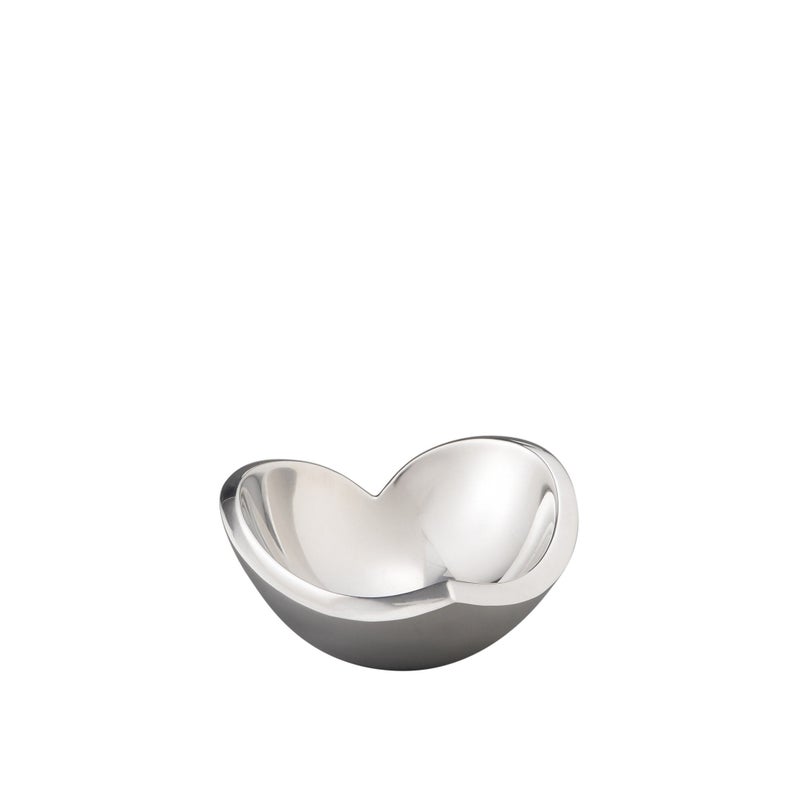 Nambe Alloy Classic Love Bowl Heart Shaped Modern Design For Wedding Anniversary Valentines Day Oven Safe Ring Dish Decorative Trinket Tray Designed by Sean OHara 45
