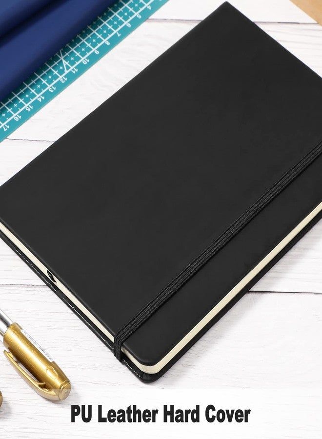 Honoson 20 Pieces Lined Journal Notebooks A5 Hardcover Executive Notebooks 5.5 X 8.3 Inches Journals Faux Leather Black Ruled Writing Notebooks with Elastic Band for Office Home School Business - Image 5