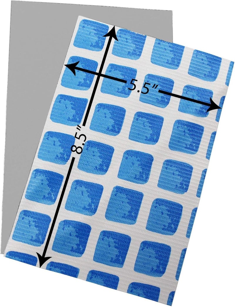 Pool Above Ultra Frame Pool Liner Repair Kit | Durable Vinyl Glue with Option of Glue-Down or Peel-and-Stick Blue Pool Print Patches for Reliable Repairs Blue - Image 3