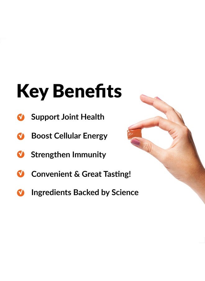Force Factor Better Turmeric Joint Support Supplement For Extra Strength Joint Health Featuring Hydrocurc Turmeric Curcumin With Black Pepper For Superior Absorption Fruit Splash 120 Soft Chews  - Image 3