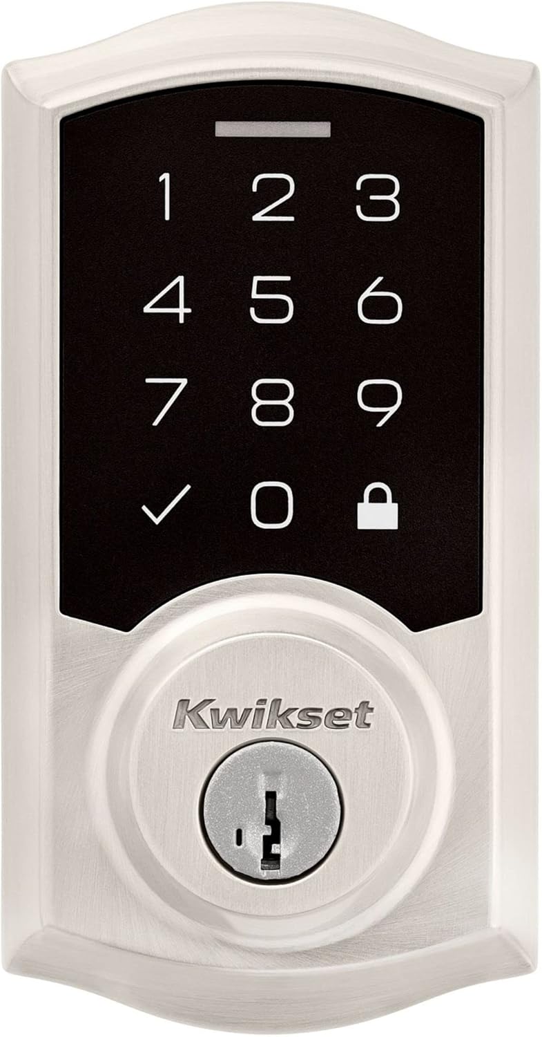 Kwikset Kwikset 9270TRL15S Traditional SmartCode Touchpad Electronic Deadbolt SmartKey Satin Nickel Finish  - Image 5