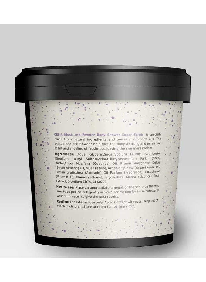 CELIA COSMETICS Celia Foaming Scrub with Sugar, White Musk and Powder 600 g - Image 4