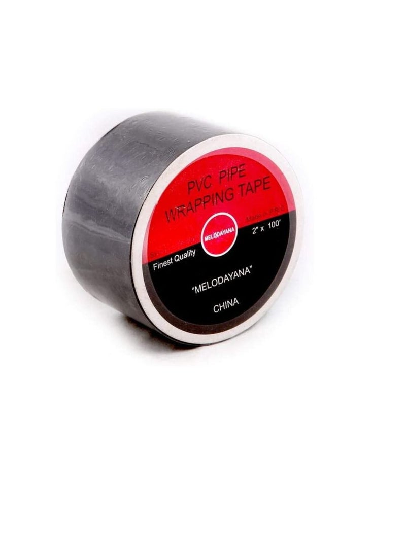 PVC - Melodayana PVC Pipe Wrapping Tape, Black - Image 1
