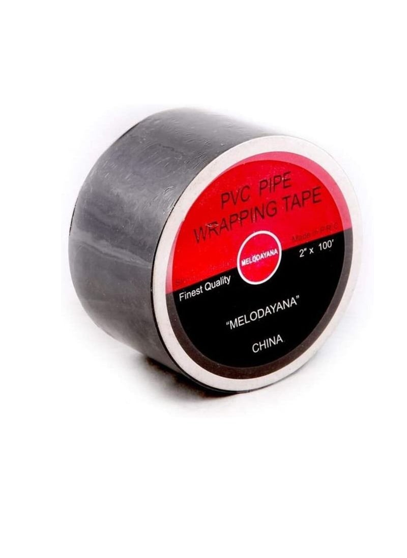PVC - Melodayana PVC Pipe Wrapping Tape, Black - Image 1