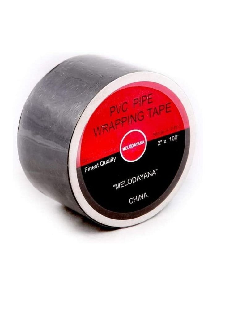 PVC - Melodayana PVC Pipe Wrapping Tape, Black - Image 1