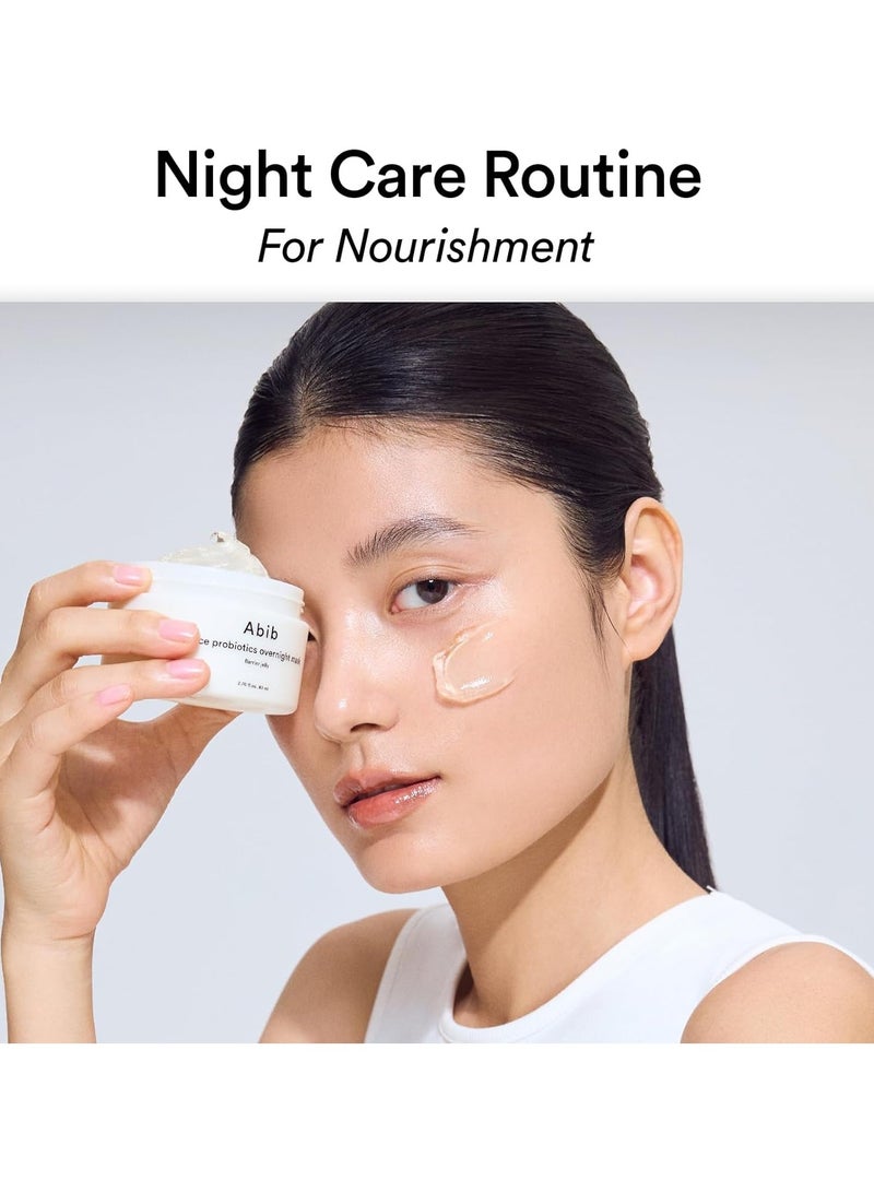 ابيب البروبيوتيك الأرز قناع ليلة واحدة حاجز الجيلي 2.7 أوقية فلورية I مرطب للتخلص مكثف ترطيب تغذية الوجه قناع النوم للعناية بالبشرة الكورية الجيلي كريم العيون قناع الطين الجلد الزجاجي - Image 2