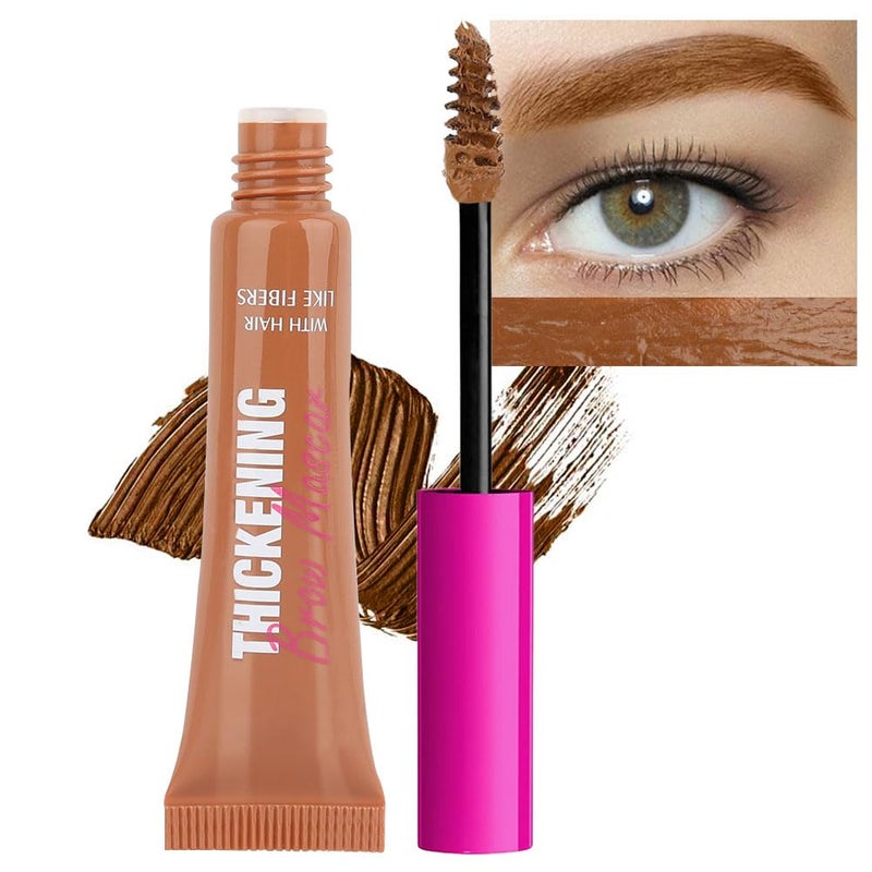 BINGBRUSH Tinted Thickening Brow Mascara,Brow Fast Sculpt,Waterproof, Transfer-proof, Brush to Fill in Eyebrows and Cover Gray Hairs - Cruelty Free - Light Medium Brown (1pc 03 Auburn) - Image 1