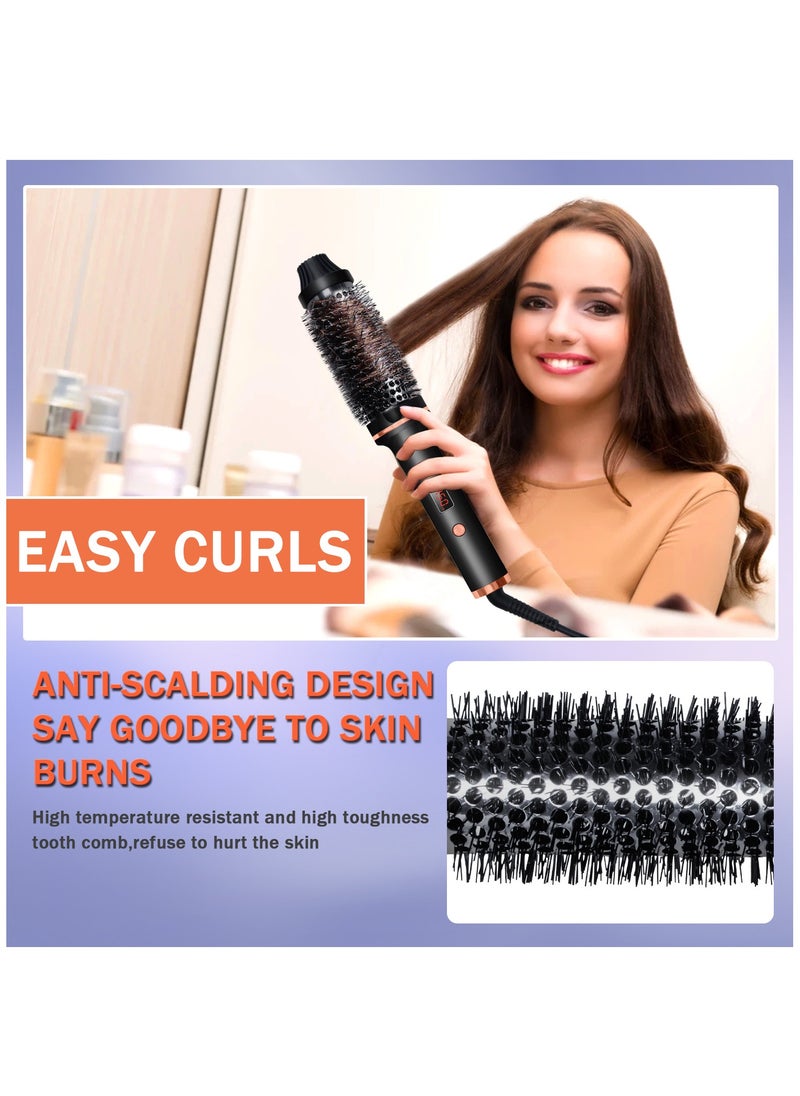 Multifunctional Hot Air Brush Hair Straightener 2 In 1 Portable Hair Dryer Curling Wand Straight Clip