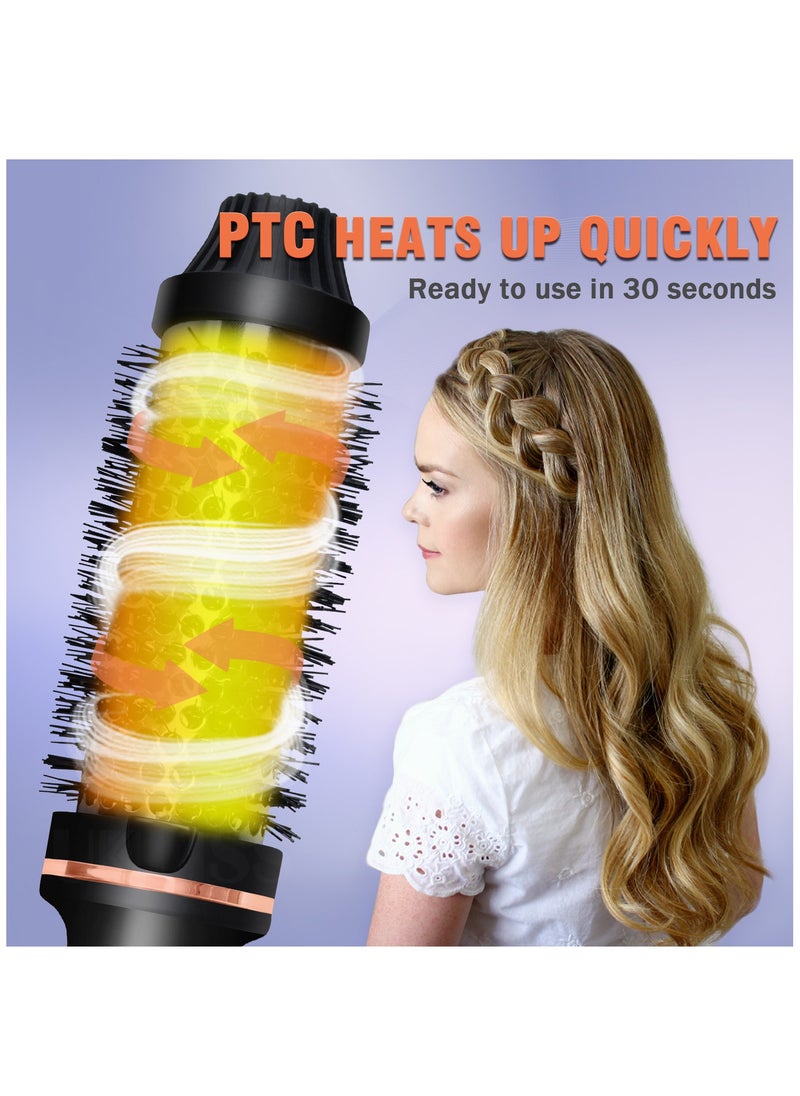 Multifunctional Hot Air Brush Hair Straightener 2 In 1 Portable Hair Dryer Curling Wand Straight Clip