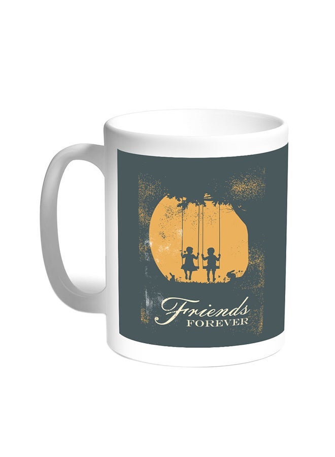 RYN Friends Forever Printed Coffee Mug White 11ounce