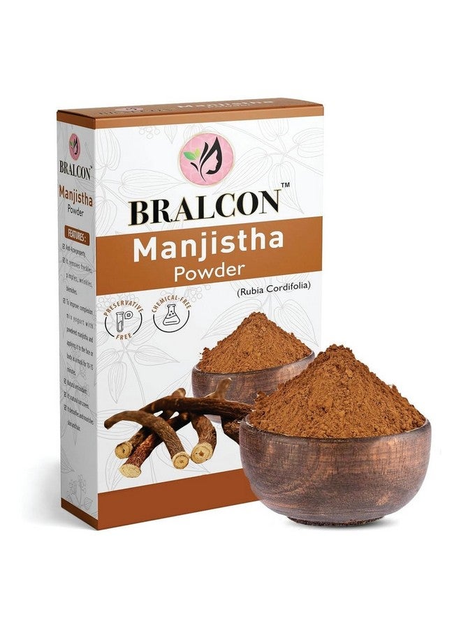 BRALCON Orange, Mulethi, Manjistha Powder Combo -300g(100g x 3 Pack) for Face Masks, Glowing skin, Hair - Image 3