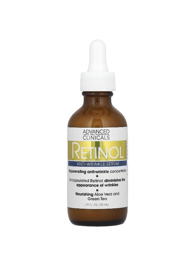 Advanced Clinicals Advanced Clinicals, Retinol Serum, Anti-Wrinkle, 1.75 fl oz (52 ml)  - Image 1