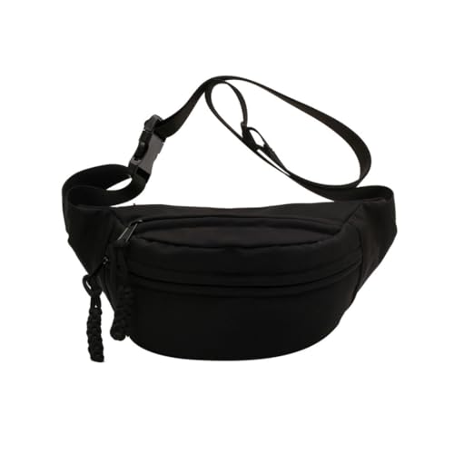 Tressential Waist Bag for Men Women | Cross Body Fanny Pack Sling Bag for Hiking, Travel, Camping, Outdoor Sports, Cycling | Money Belt with Adjustable Strap (Black) - Image 1