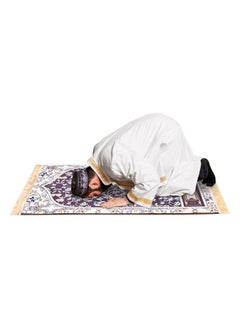 AL SANIDI Memori Foam Prayer Rug Comfortable Foam Prayer Rug Brown Size 80*120 Cm  - Image 2
