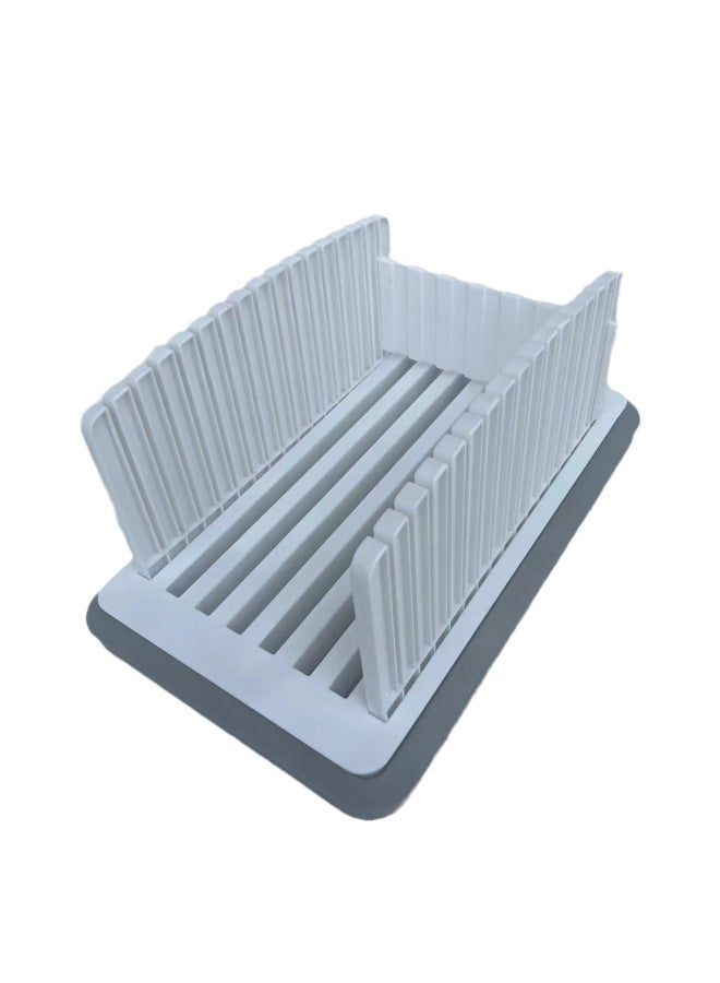 Bread Slicer Commercial Baking Toast Slicer Bread Crumb Storage Plate Bread Slicing Cutting Board-Color:White (18 A Box) - Image 4