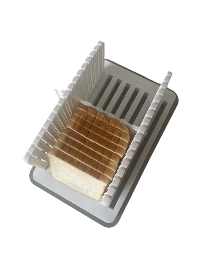 Bread Slicer Commercial Baking Toast Slicer Bread Crumb Storage Plate Bread Slicing Cutting Board-Color:White (18 A Box) - Image 5