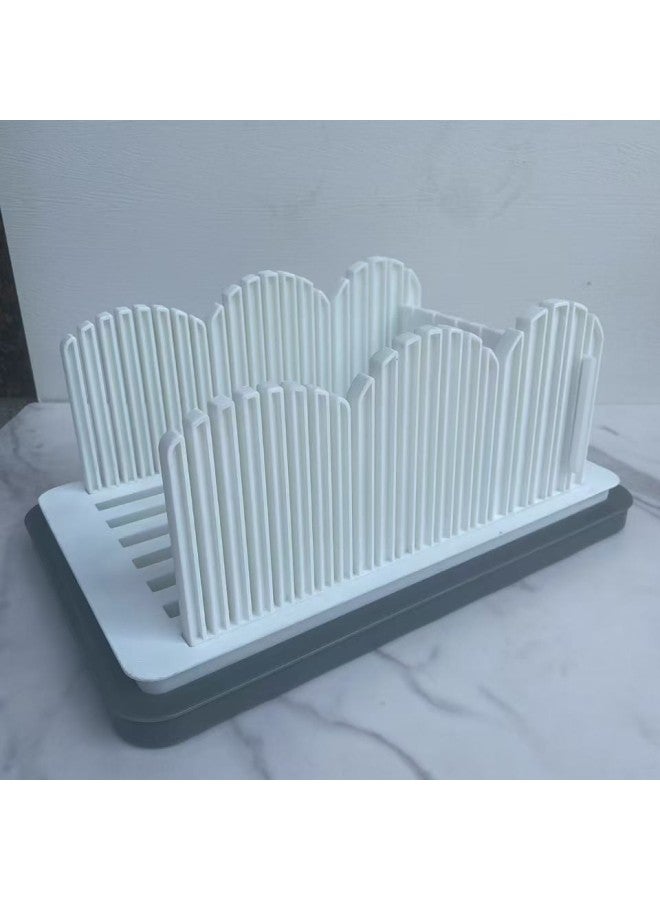 Bread Slicer Commercial Baking Toast Slicer Bread Crumb Storage Plate Bread Slicing Cutting Board-Color:White (18 A Box) - Image 2