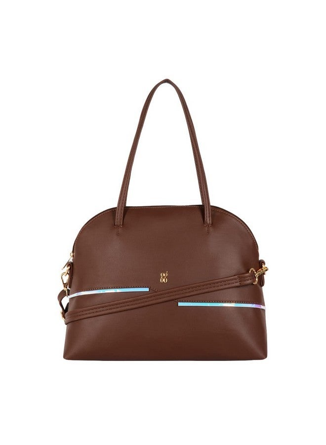 Baggit Womens Lxe Zipzap Bowling Bag- Brown - Image 1
