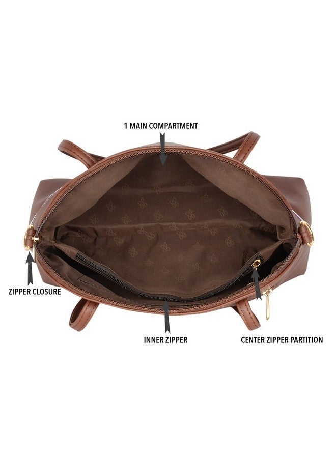 Baggit Womens Lxe Zipzap Bowling Bag- Brown - Image 5