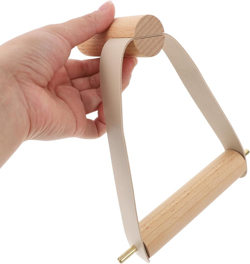 Wooden Toilet Paper Holder Wall Mounted Wet Wipes Dispenser Bathroom Paper Towel Rack White Nordic Style for Kitchen and Washroom - Image 3