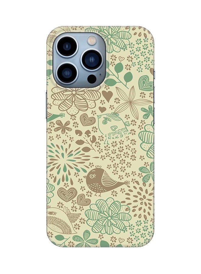 Case for Apple iPhone 14 Pro Slim Snap Classic Series Mobile Cover Hard PC Shield Matte Finish Print - Cozy Garden