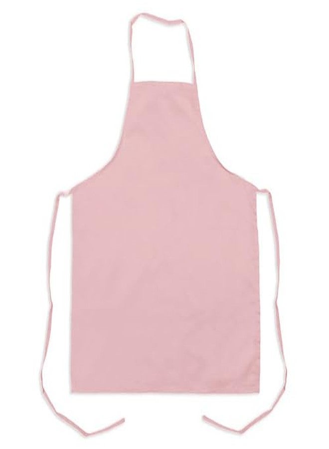 KNG Pink Bib Apron, No Pockets, Pack of 6 - Image 1