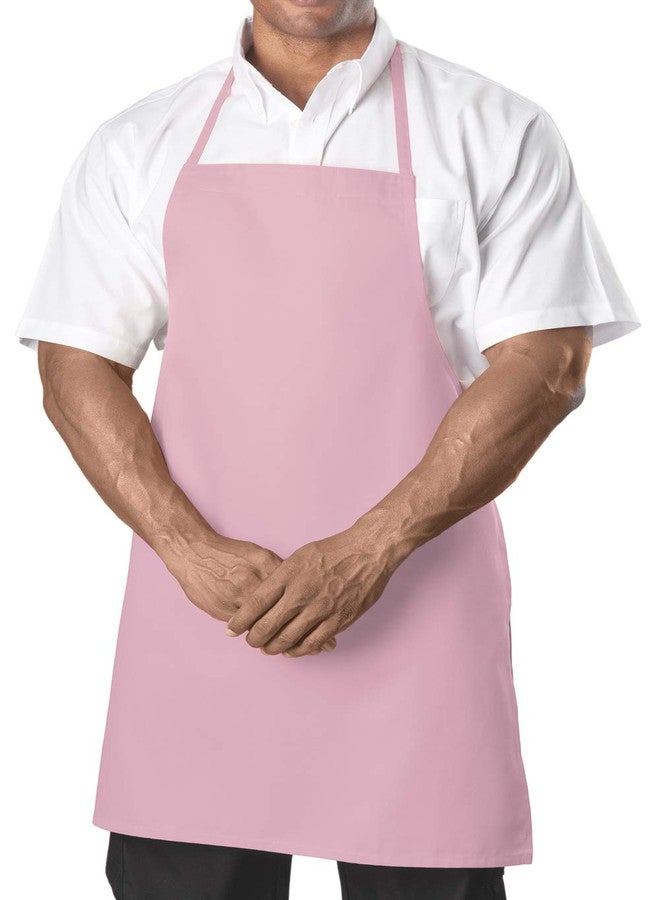 KNG Pink Bib Apron, No Pockets, Pack of 6 - Image 2