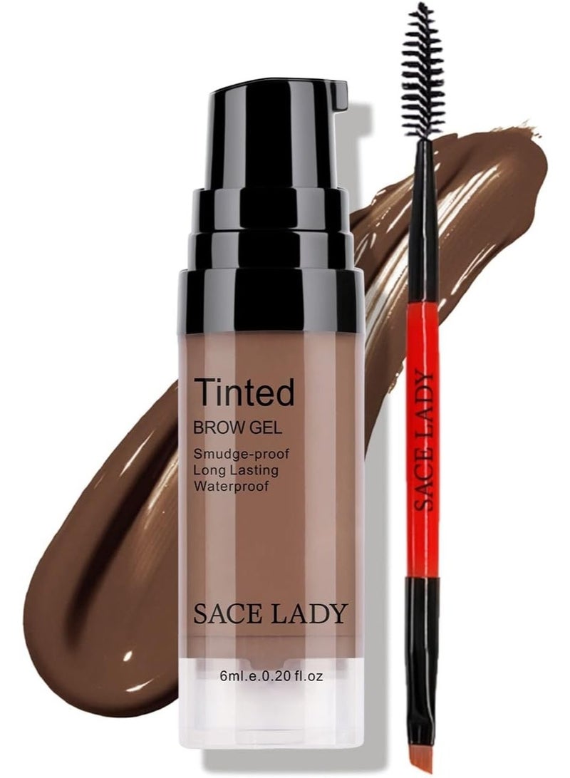 SACE LADY 3D Eyebrow Gel 24H Long Lasting Waterproof Smudge-Proof Brow Cream Makeup Kit – Natural Defined Brows (01 Light Brown, 0.2 Fl Oz) - Image 1
