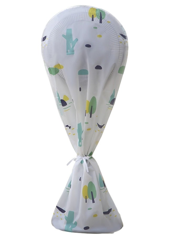 غطاء غبار دائري قائم للمروحة الكهربائية مقاس 145×60 سم – غطاء واقٍ مقاوم للماء والغبار، قابل للغسل والطي، مثالي لحماية المراوح المنزلية من الأتربة والرطوبة وسهل التركيب والتخزين - Image 1