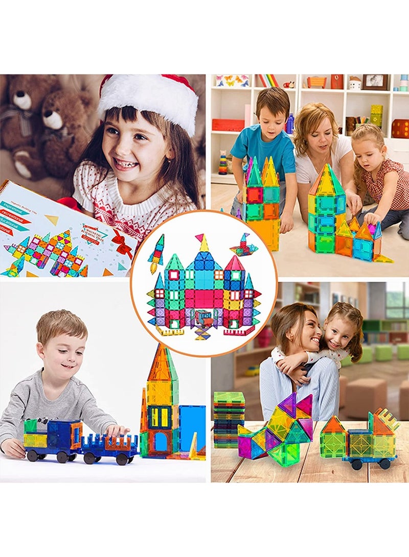 Magnetic Building Blocks, 100pcs Kids Magnetic Tiles Building Sets, 3D  Building Blocks Construction Educational STEM Toys Gifts for Toddlers Boys Girls 3 4 5 6 7 8 9 10 + Year Old