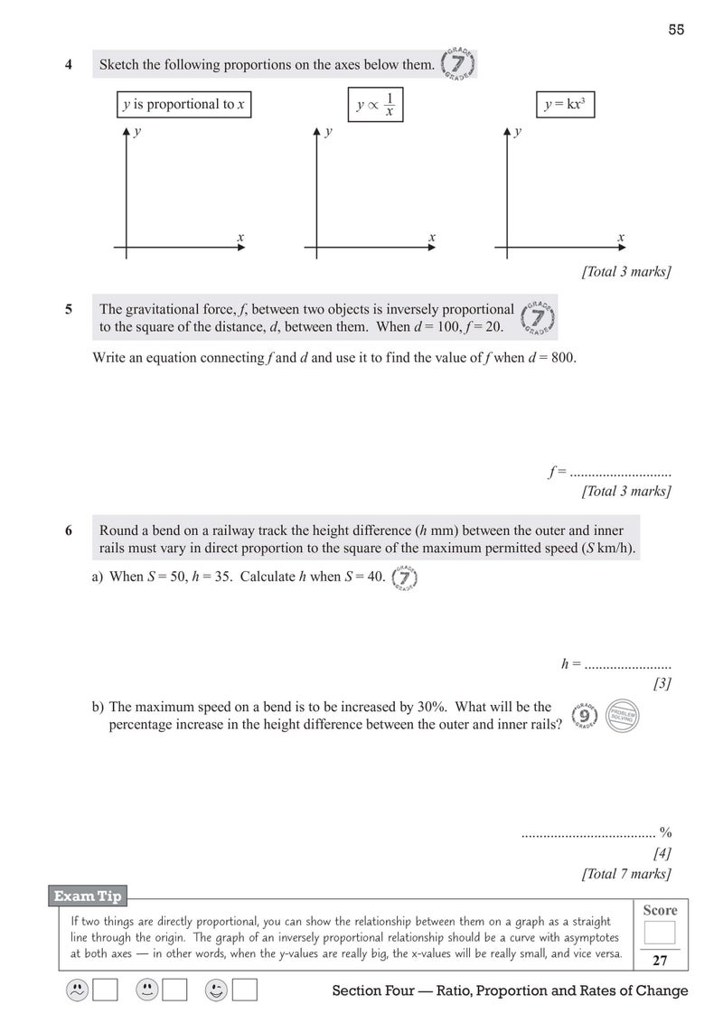 GCSE Maths Exam Practice Workbook: Higher - includes Video Solutions and Answers