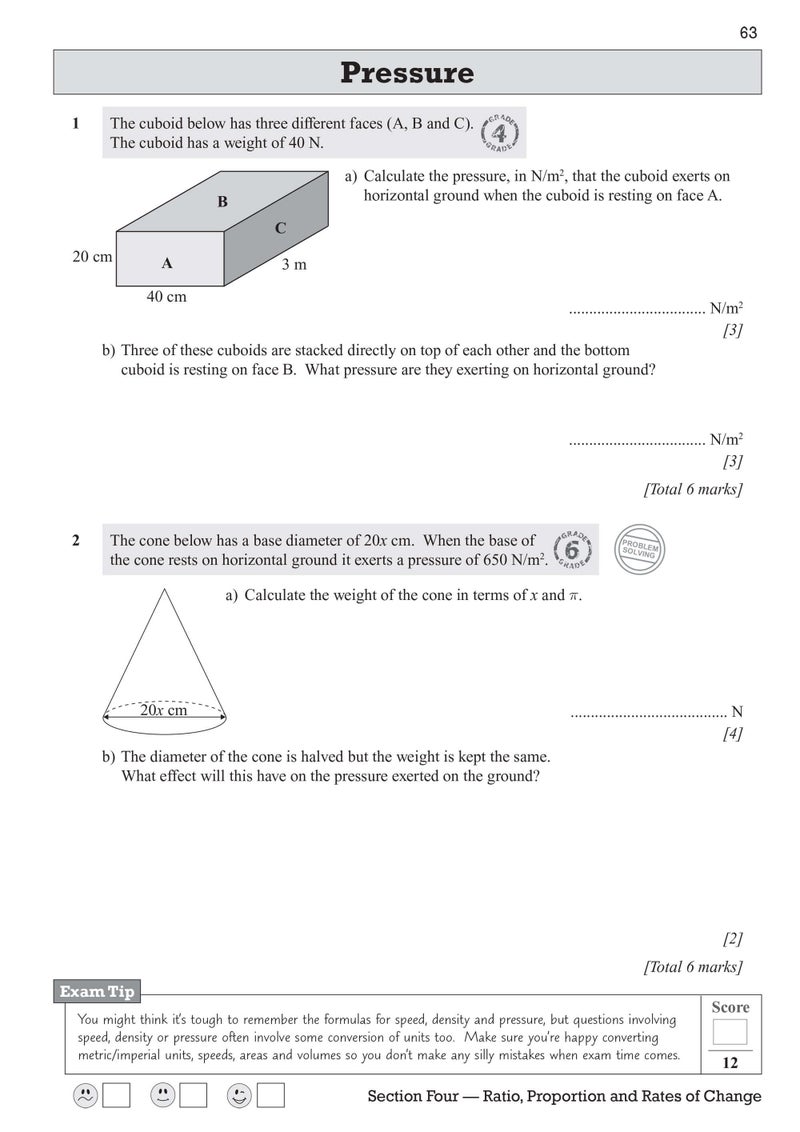 GCSE Maths Exam Practice Workbook: Higher - includes Video Solutions and Answers