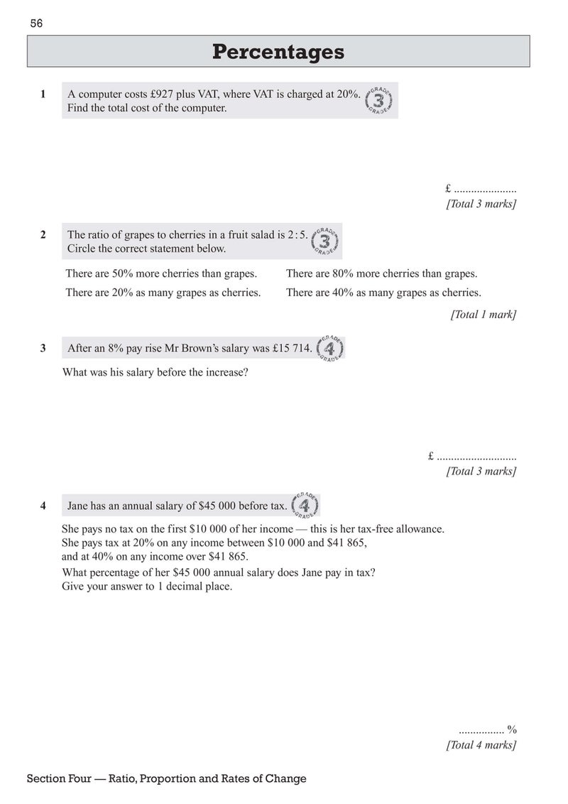 GCSE Maths Exam Practice Workbook: Higher - includes Video Solutions and Answers