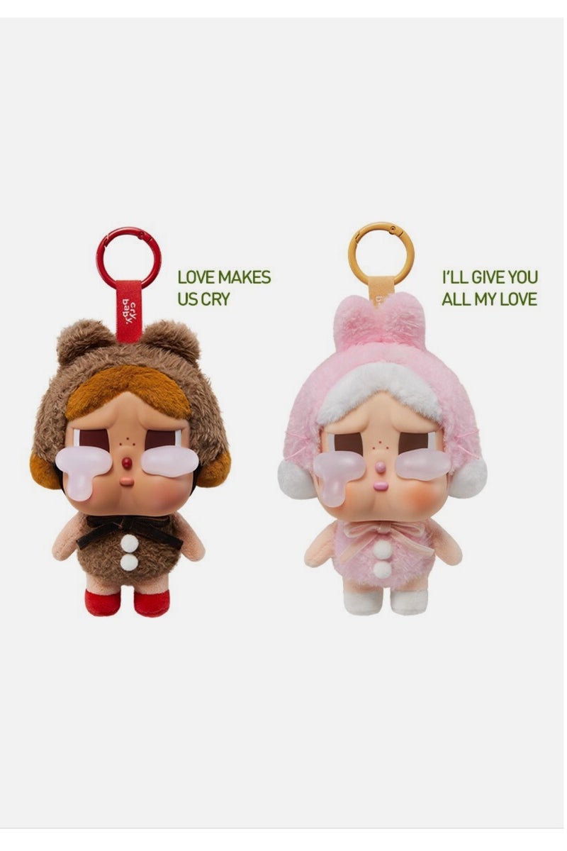 POP MART POP MART CRYBABY – Crying Again Series Vinyl Plush Pendant Full set ,6pcs.  - Image 3
