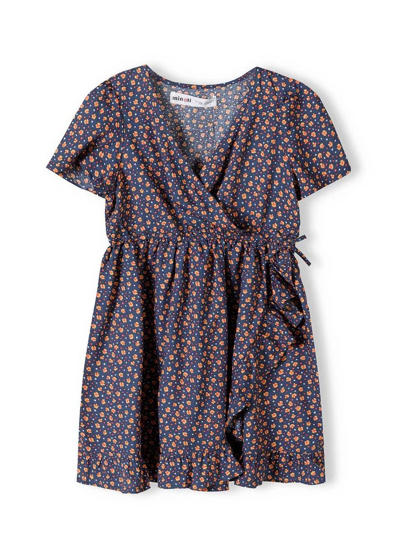 MINOTI Teen Girls Printed Wrap Dress
