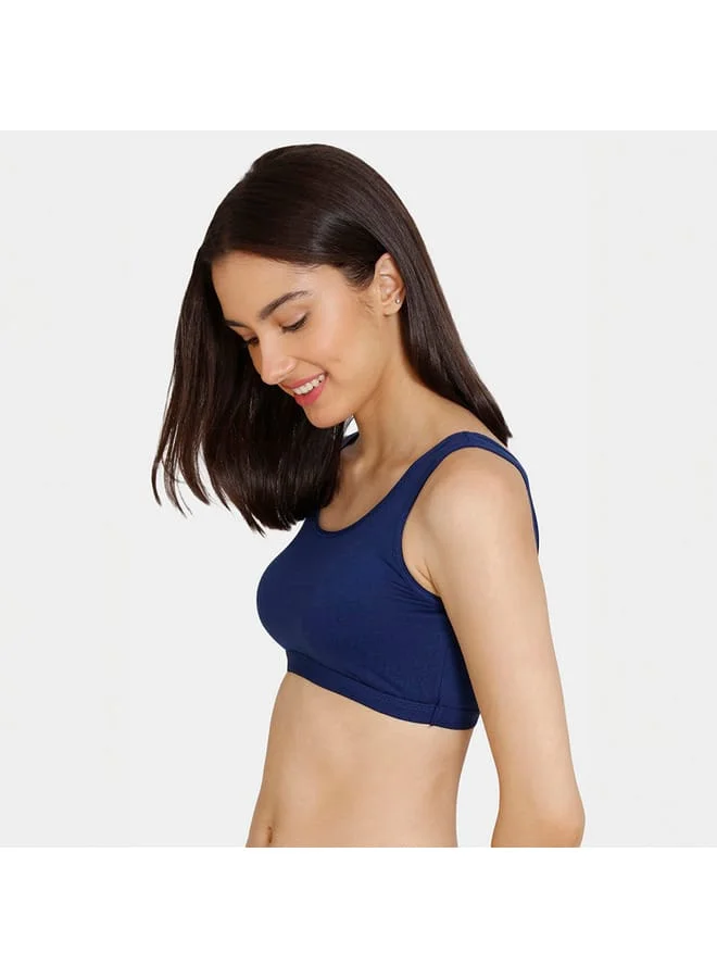 zivame Set of 2 - Zivame Solid Round Neck Sports Bra
